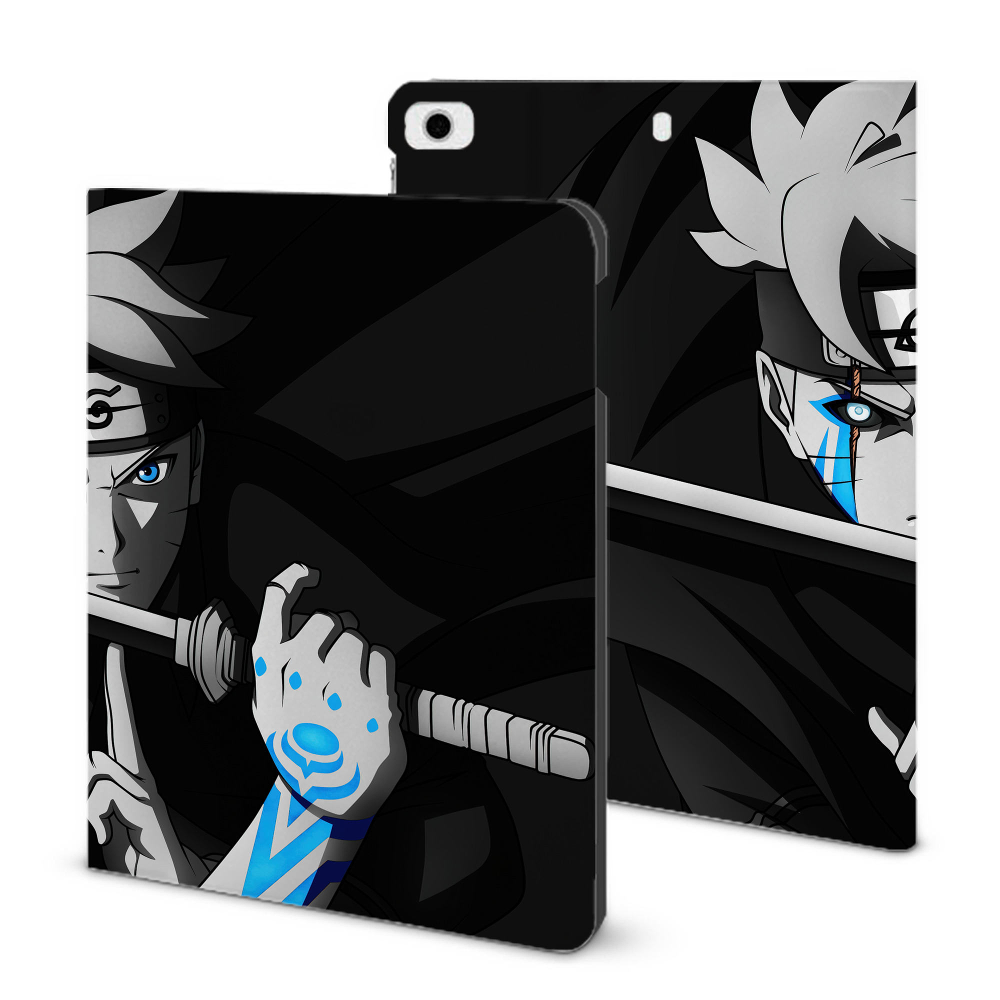 （画像用） NARUTO -ナルト- NARUTO -ナルト- 疾風伝 IPad ケース ブック型 PUレザー TPU 耐衝撃 軽量 薄型 ペン収納なし 全面保護 IPad 各モデル対応